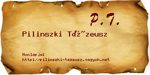 Pilinszki Tézeusz névjegykártya